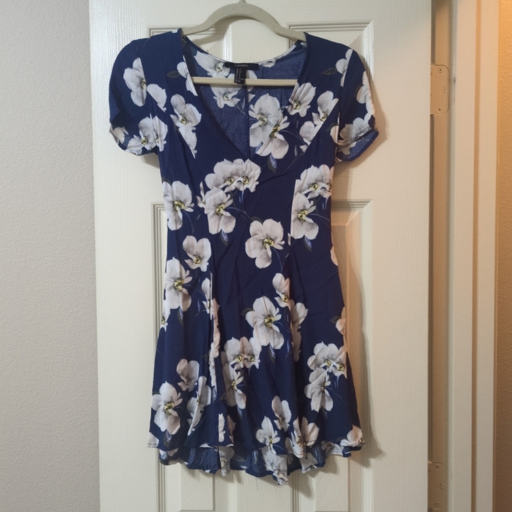 Forever 21 Blue Floral Mini Dress